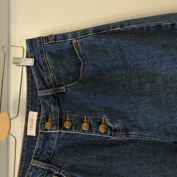 Oraije Paris High Rise Stretch Denim Jeans Size 40L or US 30 - Picture 3 of 6